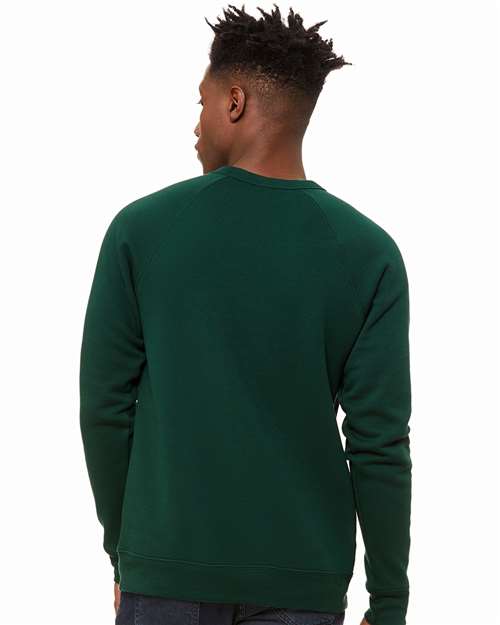 BELLA + CANVAS Unisex Sponge Fleece Raglan Crewneck Sweatshirt 3901 - Forest