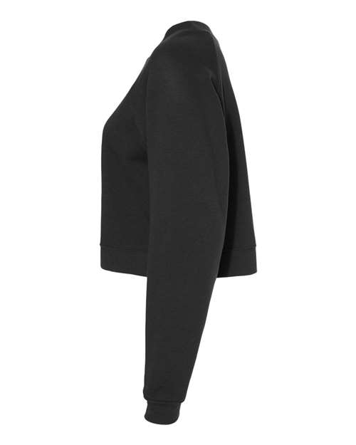 BELLA + CANVAS Women's Crop Raglan Fleece Crewneck Sweatshirt 7505