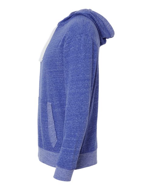 LAT Unisex Harborside Mélange French Terry Hoodie Sweatshirt 6779