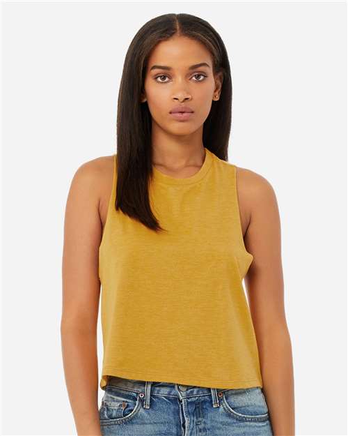 BELLA + CANVAS Women's Racerback Crop Tank 6682