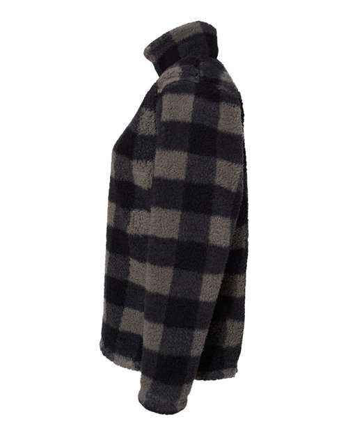 J. America Women’s Epic Sherpa Quarter-Zip Pullover 8451