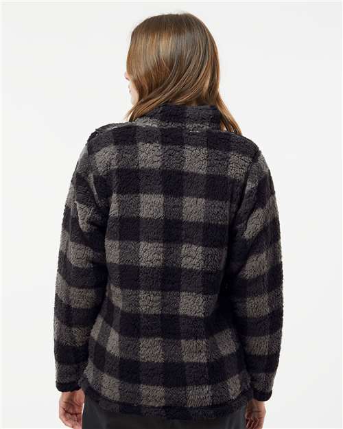 J. America Women’s Epic Sherpa Quarter-Zip Pullover 8451