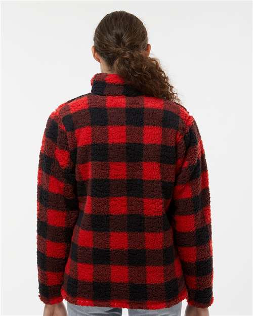 J. America Women’s Epic Sherpa Quarter-Zip Pullover 8451