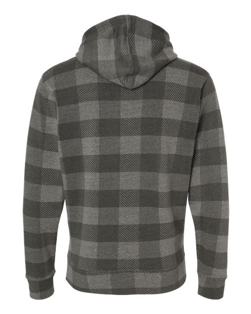 J. America Men's Triblend Fleece Hooded Sweatshirt 8871 - Smoke Triblend Buffalo