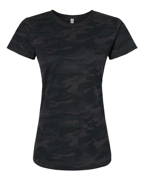 LAT Women's Fine Jersey Tee 3516 - Storm Camo