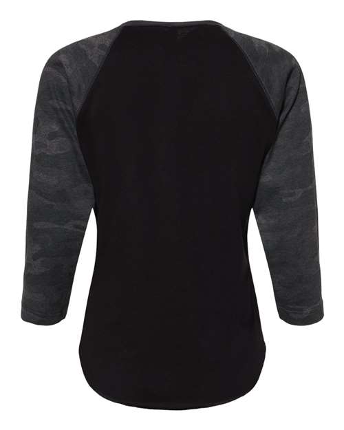 LAT Women's Baseball Fine Jersey Three-Quarter Sleeve Tee 3530