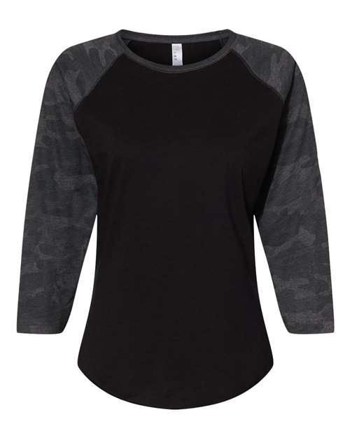 LAT Women's Baseball Fine Jersey Three-Quarter Sleeve Tee 3530