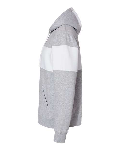 J. America Men's Varsity Fleece Colorblocked Hooded Sweatshirt 8644