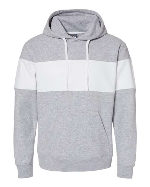 J. America Men's Varsity Fleece Colorblocked Hooded Sweatshirt 8644