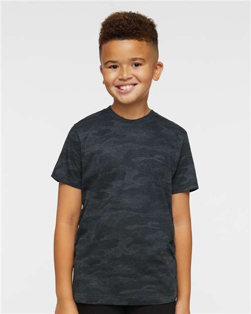 LAT Youth Fine Jersey Tee 6101 - Storm Camo