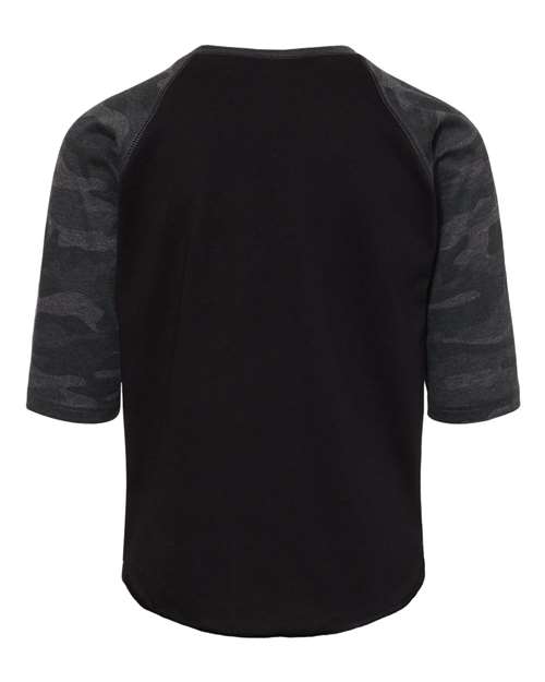 LAT Youth Baseball Fine Jersey Three-Quarter Sleeve Tee 6130