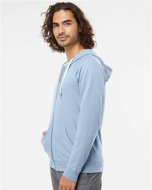 Independent Trading Co. Unisex Icon Lightweight Loopback Terry Full-Zip Hooded Sweatshirt SS1000Z