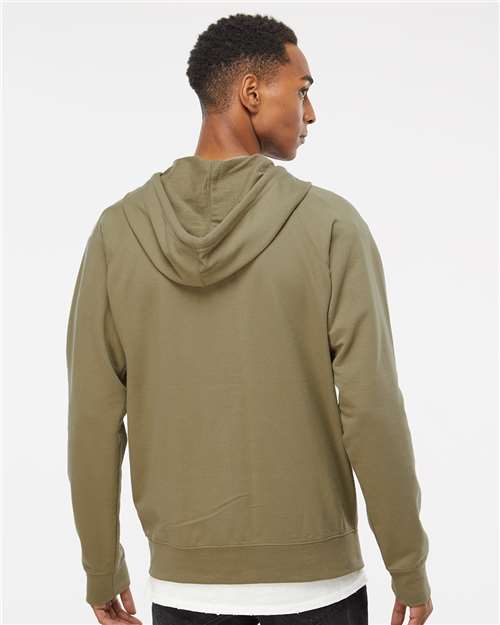 Independent Trading Co. Unisex Icon Lightweight Loopback Terry Full-Zip Hooded Sweatshirt SS1000Z