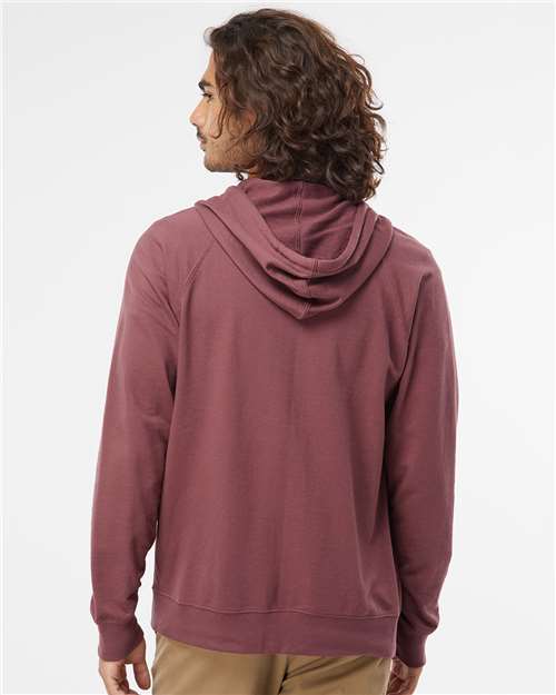 Independent Trading Co. Unisex Icon Lightweight Loopback Terry Full-Zip Hooded Sweatshirt SS1000Z