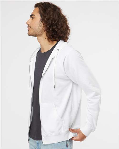 Independent Trading Co. Unisex Icon Lightweight Loopback Terry Full-Zip Hooded Sweatshirt SS1000Z