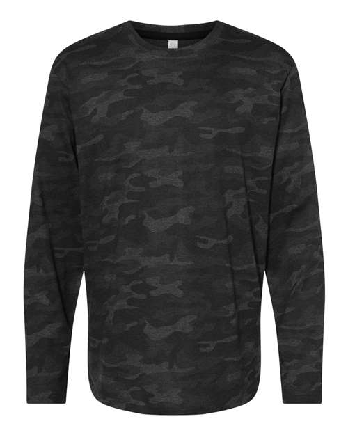 LAT Men's Fine Jersey Long Sleeve Tee 6918 - Storm Camo