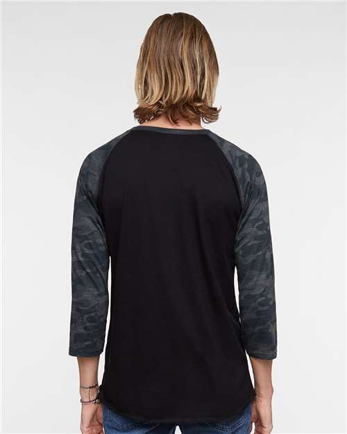 LAT Men's Baseball Fine Jersey Three-Quarter Sleeve Tee 6930