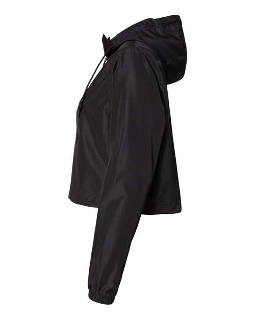 Independent Trading Co. Women's Lightweight Quarter-Zip Pullover Crop Windbreaker EXP64CRP