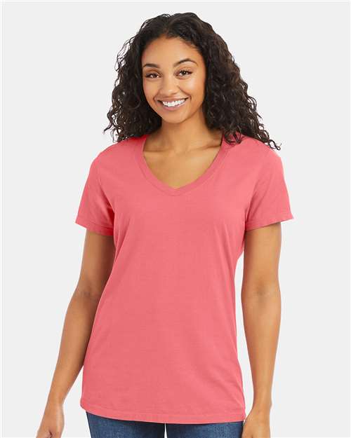ComfortWash by Hanes Women's Garment-Dyed V-Neck T-Shirt GDH125