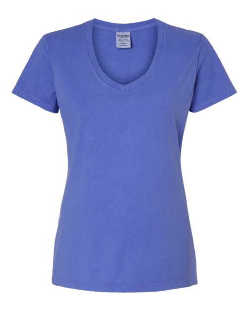 ComfortWash by Hanes Women's Garment-Dyed V-Neck T-Shirt GDH125
