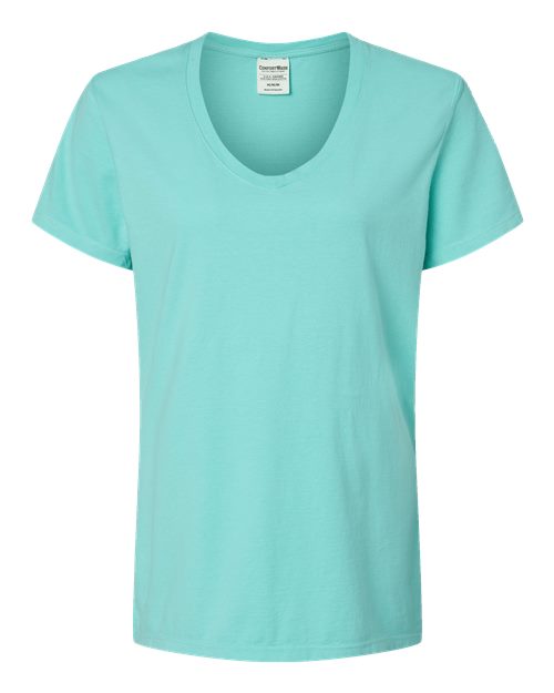 ComfortWash by Hanes Women's Garment-Dyed V-Neck T-Shirt GDH125