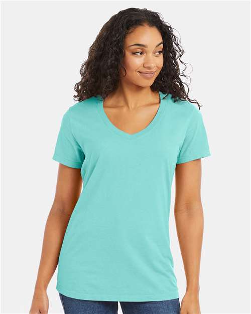 ComfortWash by Hanes Women's Garment-Dyed V-Neck T-Shirt GDH125