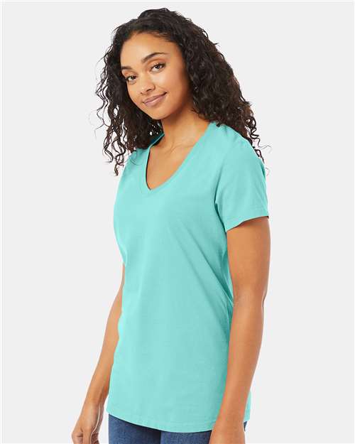 ComfortWash by Hanes Women's Garment-Dyed V-Neck T-Shirt GDH125