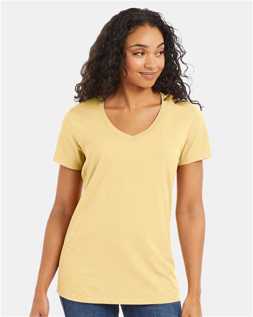 ComfortWash by Hanes Women's Garment-Dyed V-Neck T-Shirt GDH125