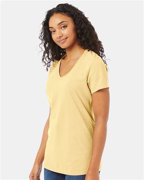 ComfortWash by Hanes Women's Garment-Dyed V-Neck T-Shirt GDH125