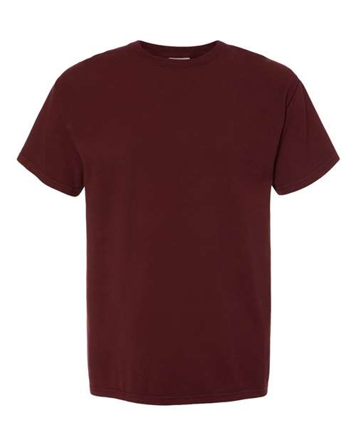 ComfortWash by Hanes Men's Garment-Dyed T-Shirt GDH100 - Maroon