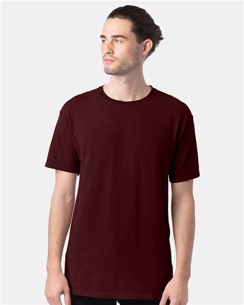 ComfortWash by Hanes Men's Garment-Dyed T-Shirt GDH100 - Maroon