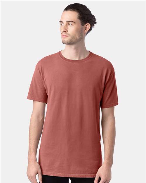 ComfortWash by Hanes Men's Garment-Dyed T-Shirt GDH100 - Nantucket Red