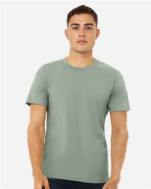 BELLA + CANVAS CVC Jersey Tee 3001CVC - Heather Sage