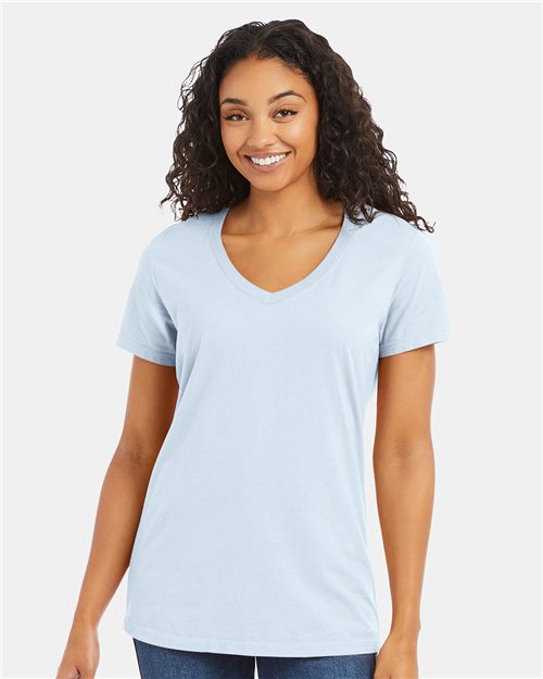 ComfortWash by Hanes Women's Garment-Dyed V-Neck T-Shirt GDH125