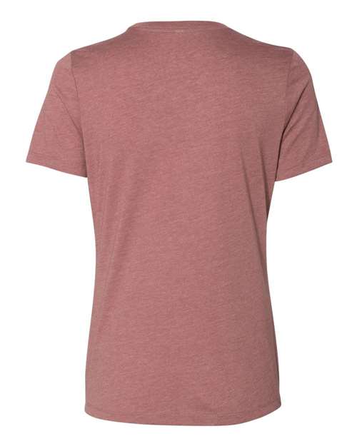 BELLA + CANVAS Women’s Relaxed Fit Heather CVC Tee 6400CVC - Heather Mauve