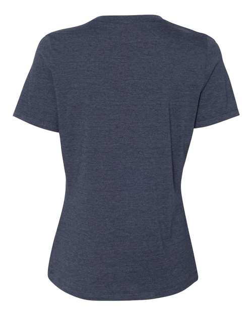 BELLA + CANVAS Women’s Relaxed Fit Heather CVC Tee 6400CVC - Heather Navy
