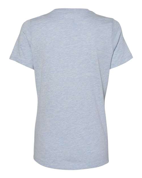 BELLA + CANVAS Women’s Relaxed Fit Heather CVC Tee 6400CVC - Heather Prism Blue