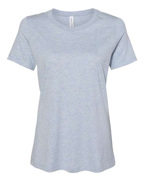 BELLA + CANVAS Women’s Relaxed Fit Heather CVC Tee 6400CVC - Heather Prism Blue