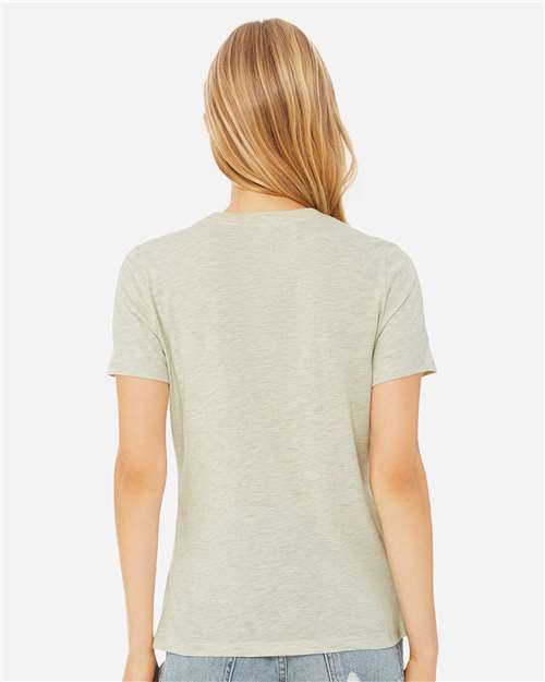 BELLA + CANVAS Women’s Relaxed Fit Heather CVC Tee 6400CVC - Heather Prism Natural