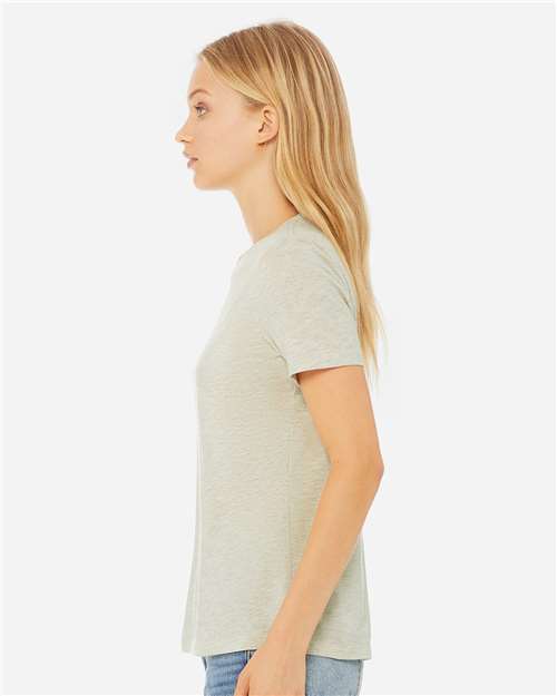 BELLA + CANVAS Women’s Relaxed Fit Heather CVC Tee 6400CVC - Heather Prism Natural