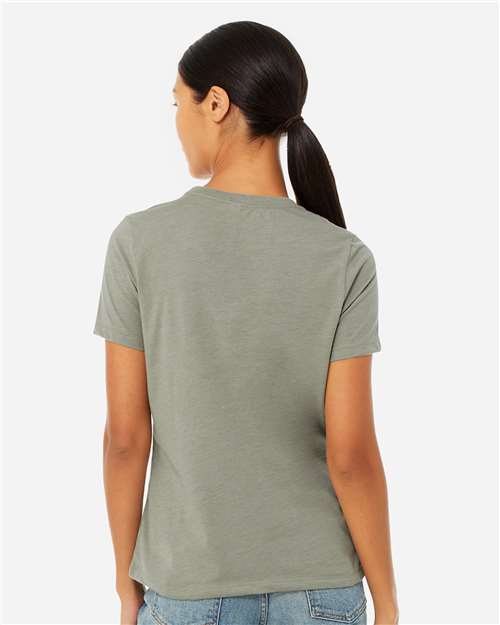 BELLA + CANVAS Women’s Relaxed Fit Heather CVC Tee 6400CVC - Heather Stone