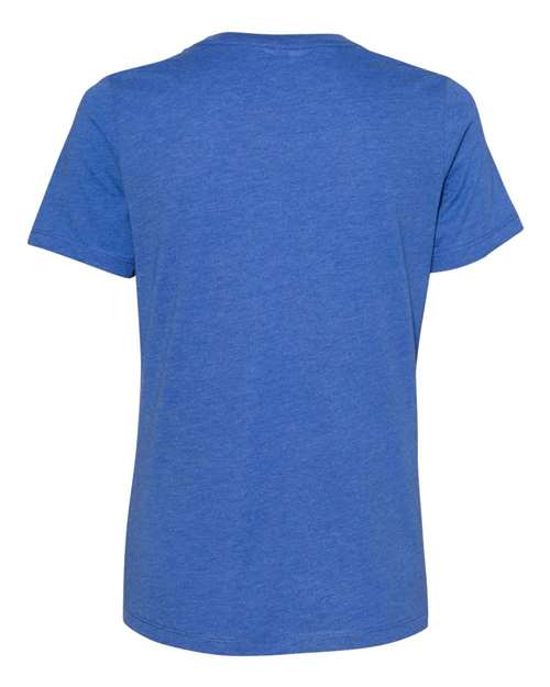 BELLA + CANVAS Women’s Relaxed Fit Heather CVC Tee 6400CVC - Heather True Royal