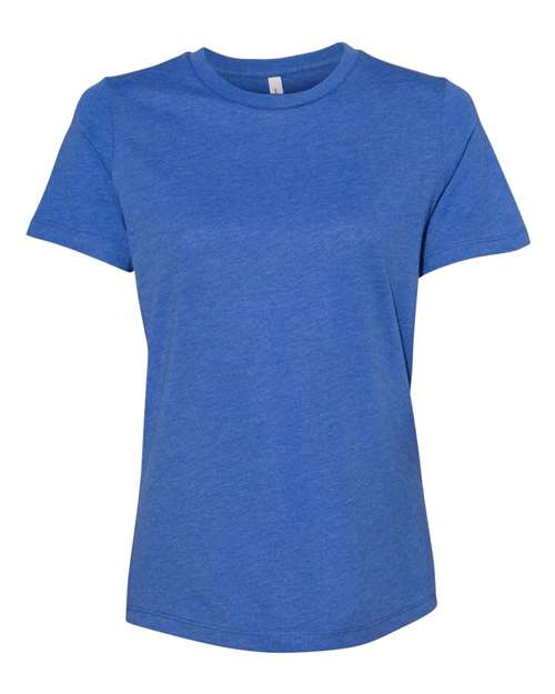 BELLA + CANVAS Women’s Relaxed Fit Heather CVC Tee 6400CVC - Heather True Royal