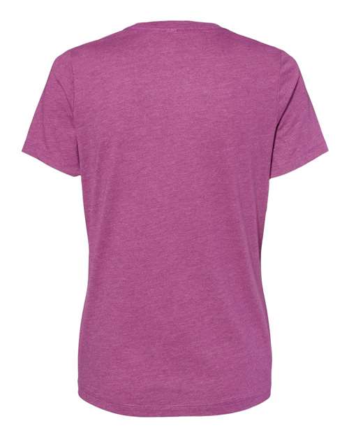 BELLA + CANVAS Women’s Relaxed Fit Heather CVC Tee 6400CVC - Heather Magenta