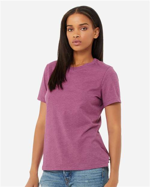 BELLA + CANVAS Women’s Relaxed Fit Heather CVC Tee 6400CVC