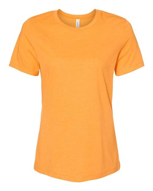 BELLA + CANVAS Women’s Relaxed Fit Heather CVC Tee 6400CVC - Heather Marmalade