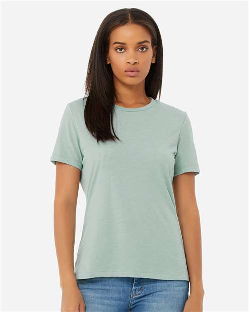 BELLA + CANVAS Women’s Relaxed Fit Triblend Tee 6413 - Dusty Blue Triblend