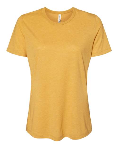 BELLA + CANVAS Women’s Relaxed Fit Triblend Tee 6413 - Mustard Triblend