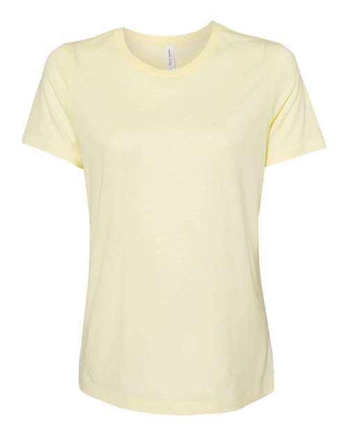 BELLA + CANVAS Women’s Relaxed Fit Triblend Tee 6413 - Pale Yellow Triblend