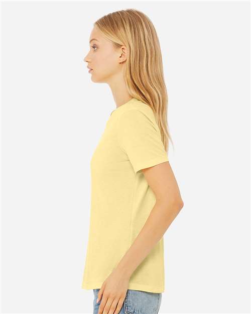 BELLA + CANVAS Women’s Relaxed Fit Triblend Tee 6413 - Pale Yellow Triblend
